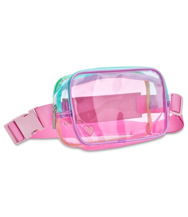 Iscream Color Block Clear Belt Bag