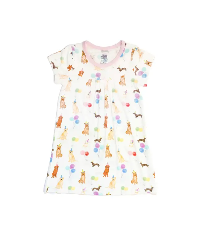 The Uptown Baby Pink Party Dogs Bamboo Dress