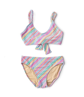 Shade Critters Shimmer Tie Stripe 2 Piece Swim Suit