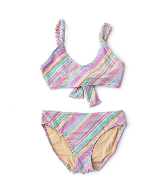 Shade Critters Shimmer Tie Stripe 2 Piece Swim Suit