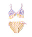 Shade Critters Pastel Stripe Ruffle 2 Piece Swim Suit