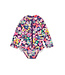Tea Collection Caribbean Wildflowers Rash Guard Swimsuit