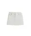 tractr White Floral Embroidery Eyelet Hem Skort