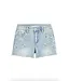 tractr Medium Indigo Floral Patch Fray Hem Shorts