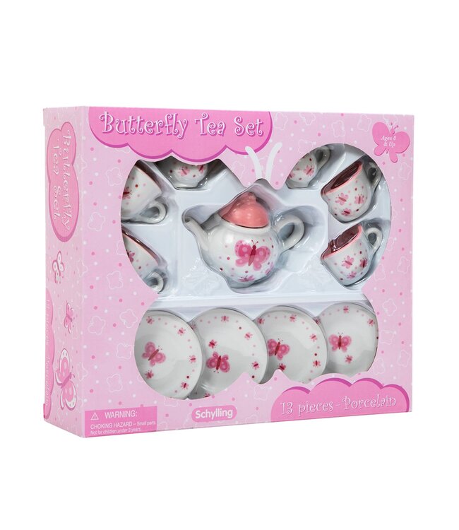 Schylling Toys Butterfly Tea Set