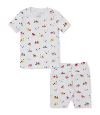Kissy Kissy Blue Lobsters Sandy Smiles Short PJ Set