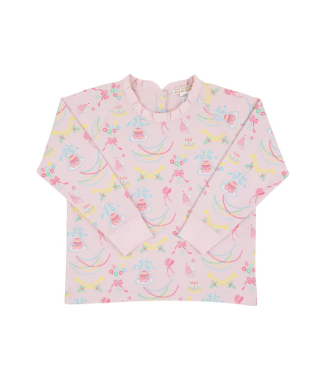 Beaufort Bonnet Golden Birthday/Palm Beach Pink Cassidy Comfy Ruffle Crewneck