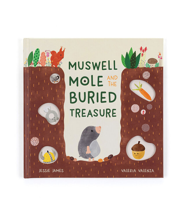 Jellycat Muswell Mole and the Buried Treasure Book