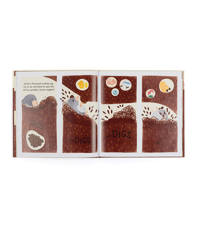 Jellycat Muswell Mole and the Buried Treasure Book