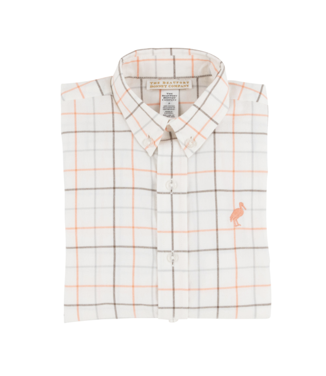 Beaufort Bonnet Mantua Tattersall/Sherbert Dean's List Dress Shirt