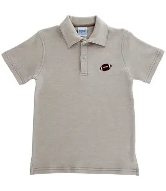 Bailey Boys Embroidered Stripe Knit Football Polo