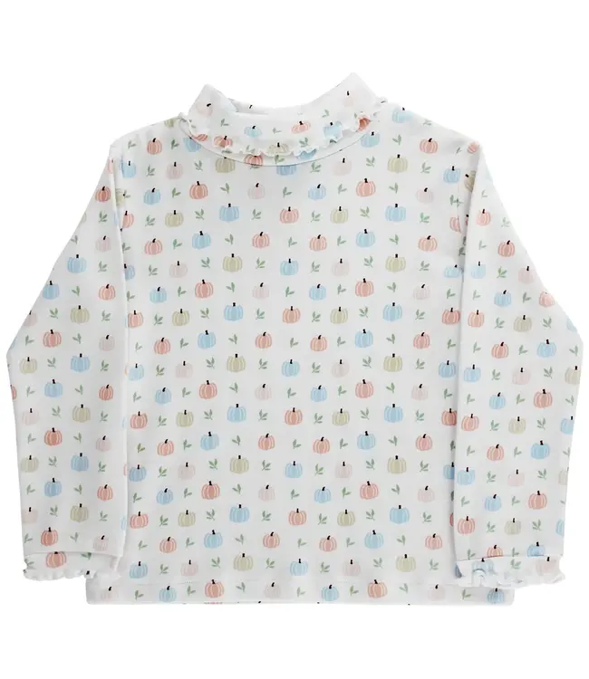 Bailey Boys Pumpkin Ruffle Turtleneck