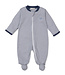 Kissy Kissy Blue Puppy Park Fun Stripe Footie w/Zip