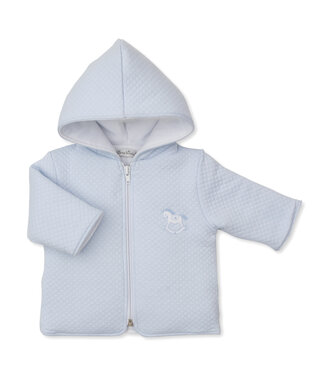 Kissy Kissy Blue Riding Rockers Jacquard Padded Jacket