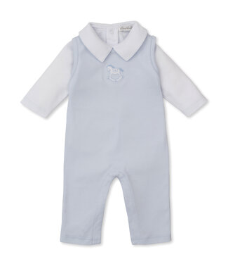 Kissy Kissy Blue Riding Rockers Overall Set