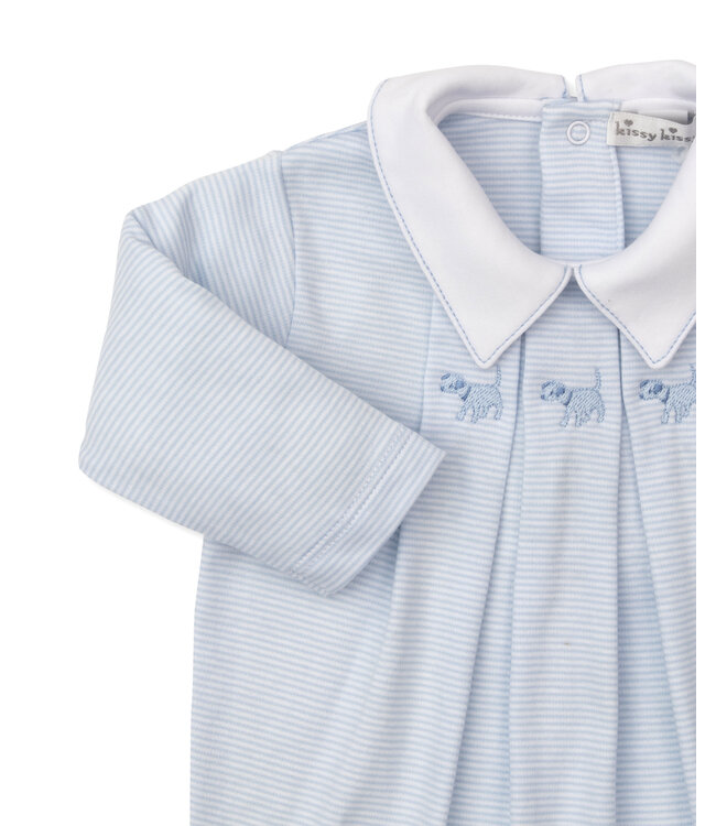 Kissy Kissy Blue Classic Treasures Footie