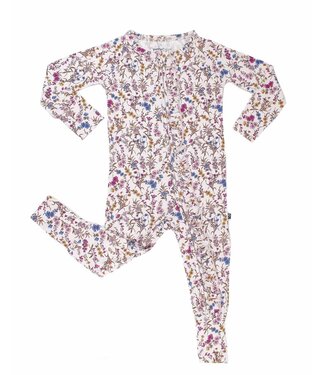 LEV baby Ariana Ruffled Poppy Convertible Romper
