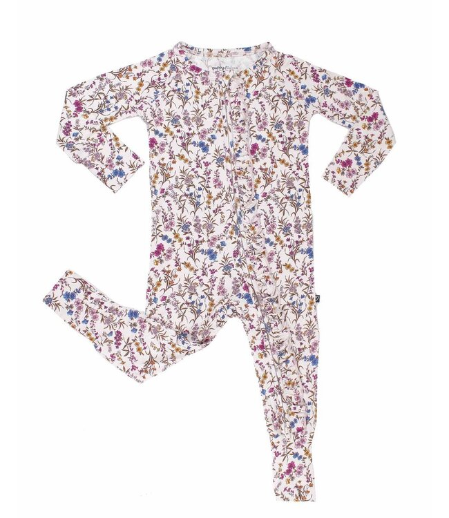LEV baby Ariana Ruffled Poppy Convertible Romper