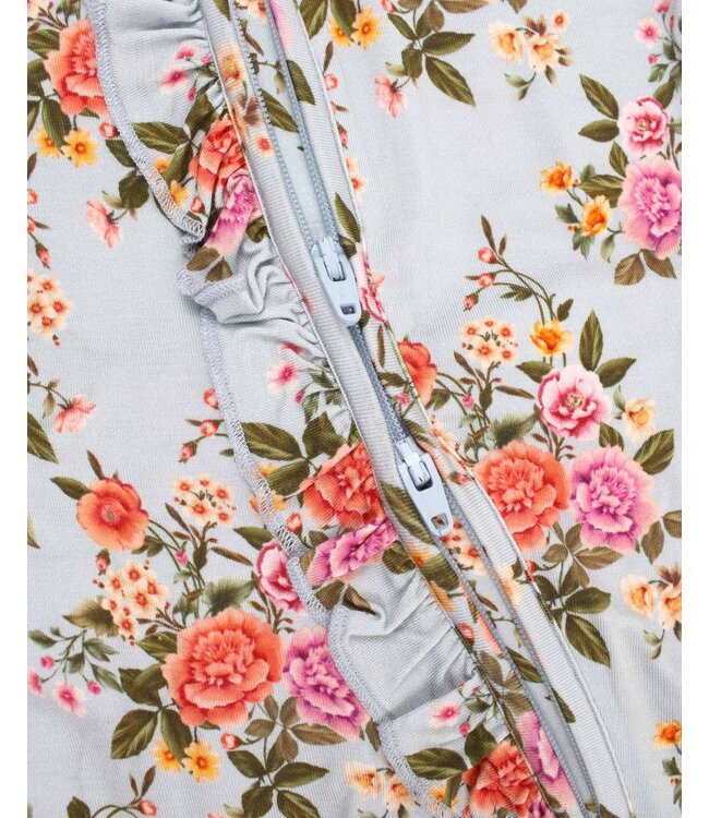 LEV baby Quinn Ruffled Zip Footie