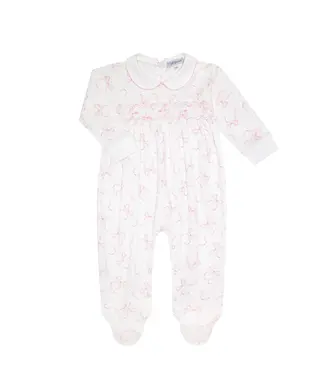 Nellapima Charming Bow Smocked Footie