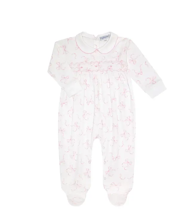 Nellapima Charming Bow Smocked Footie