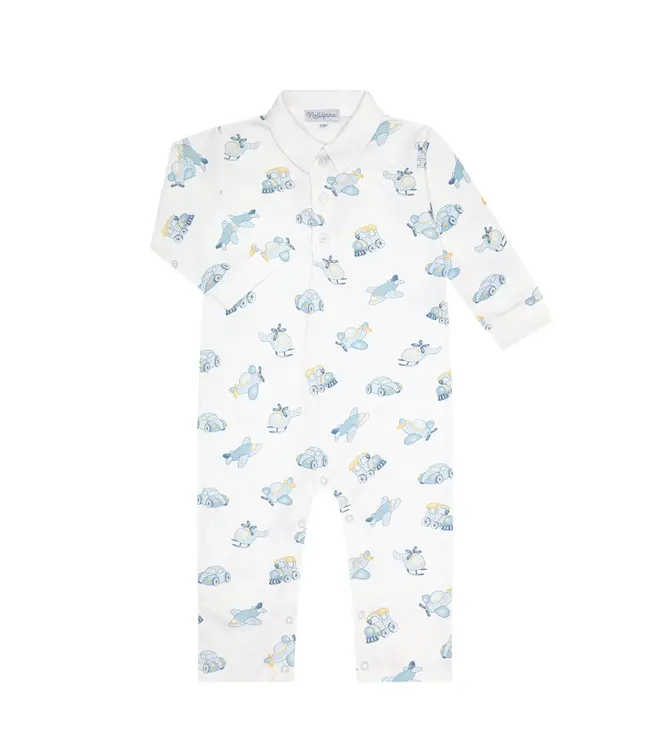 Nellapima Blue Mini Voyage L/S Romper