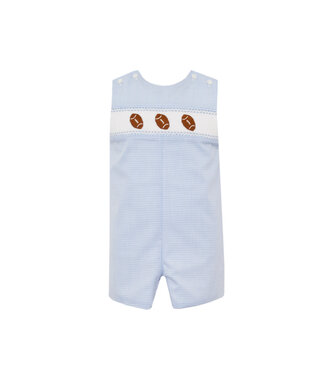 Petit Bebe Blue Gingham Football Jon Jon