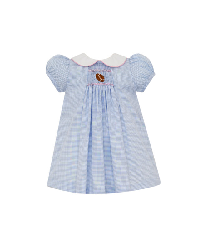 Petit Bebe Blue Gingham Football S/S Float