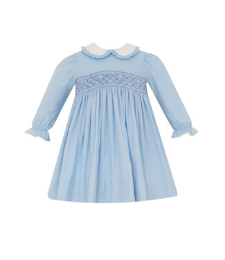 Petit Bebe Blue Corduroy Tiffany L/S Dress