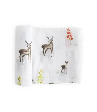 Little Unicorn Oh Deer Cotton Muslin Swaddle