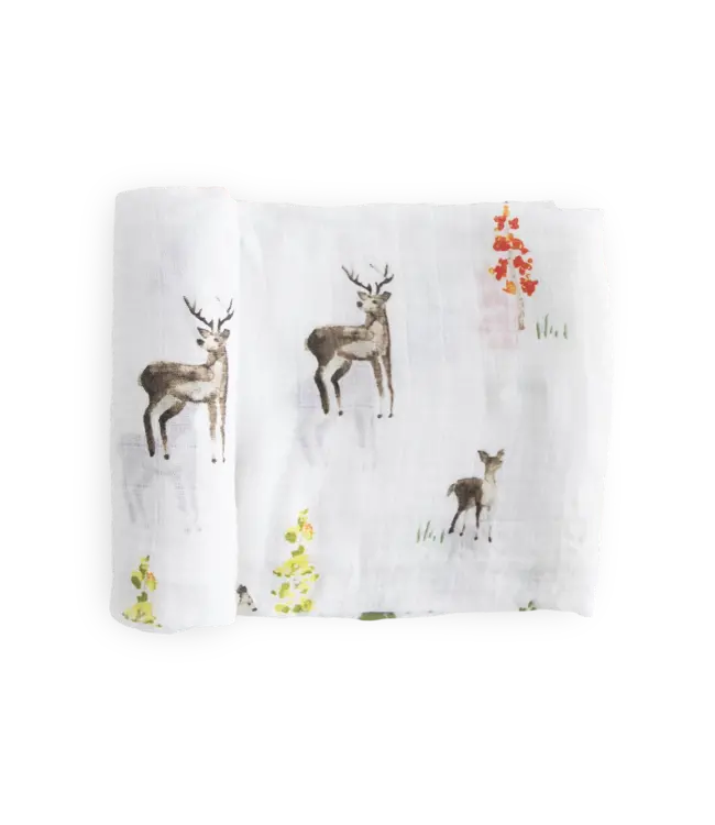 Little Unicorn Oh Deer Cotton Muslin Swaddle