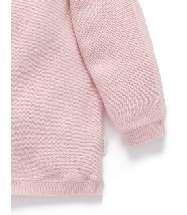 purebaby Pink Textured Cardigan