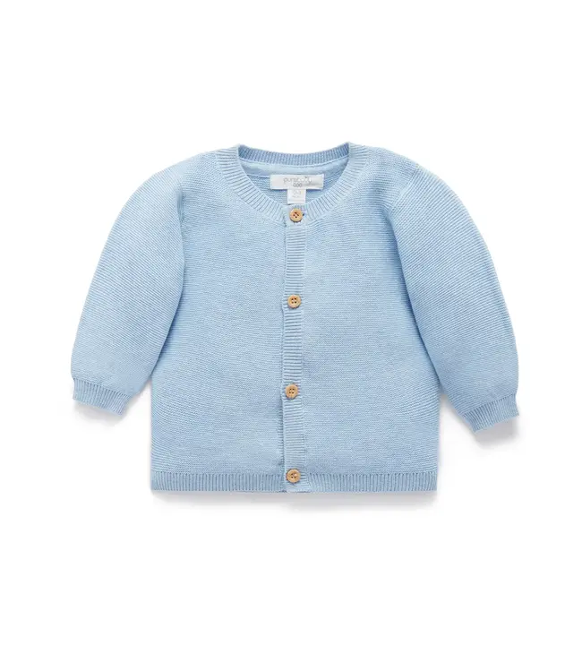 purebaby Blue Textured Cardigan