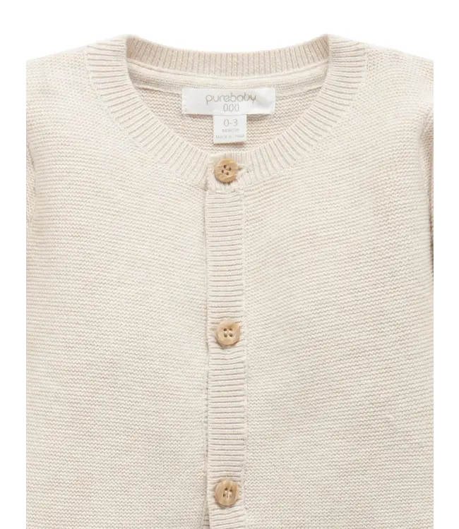 purebaby Wheat Textured Cardigan