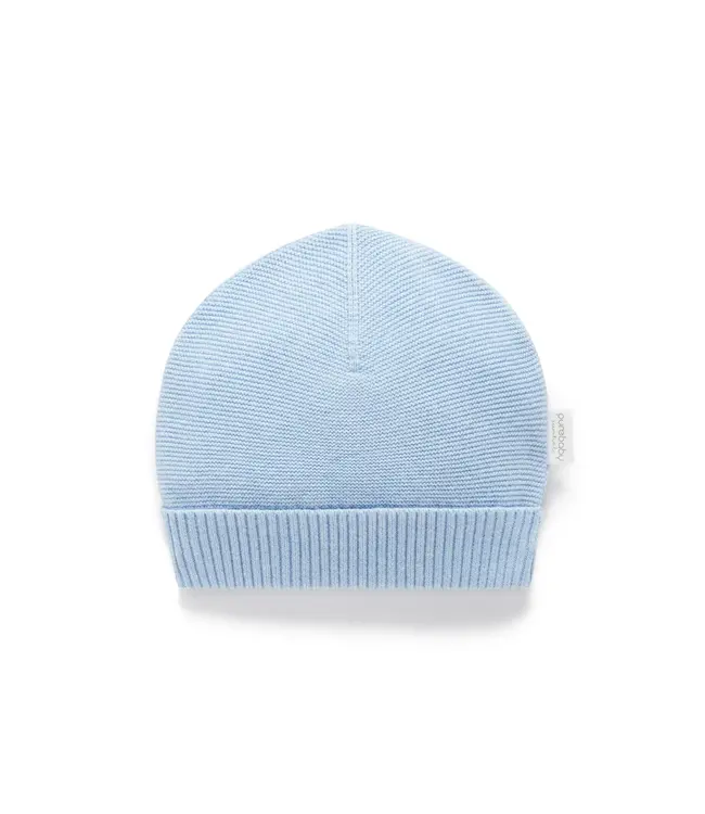 purebaby Blue Textured Beanie