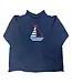 A Soft Idea Navy Jersey Rollneck Sweater
