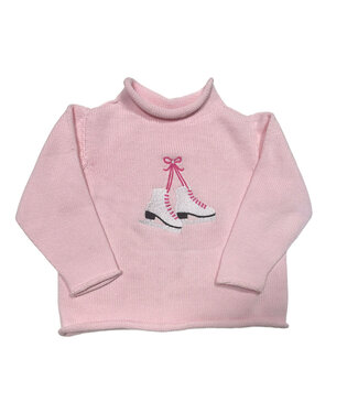 A Soft Idea Pink Jersey Rollneck Sweater