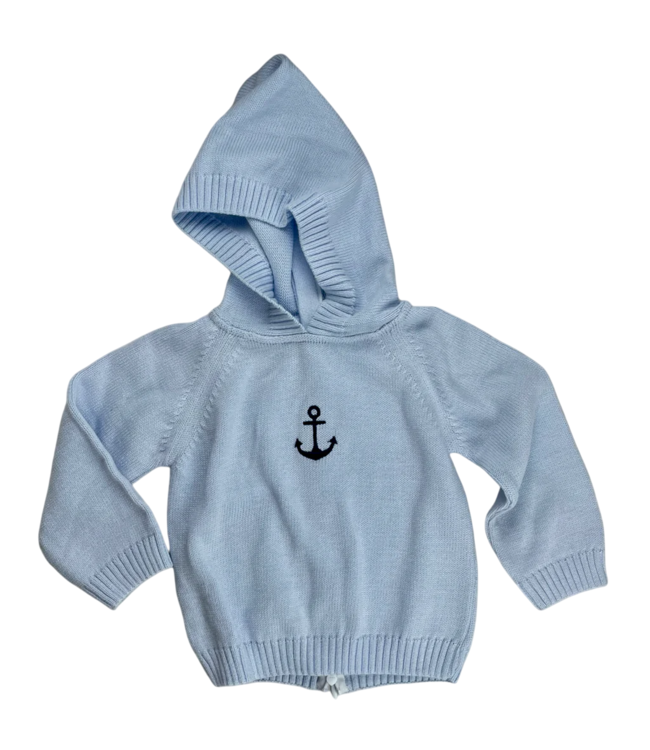 A Soft Idea Zip Back Hoodie W/Raglan Sleeve Sweater