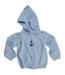Zip Back Hoodie with Raglan Sleeve Sweater