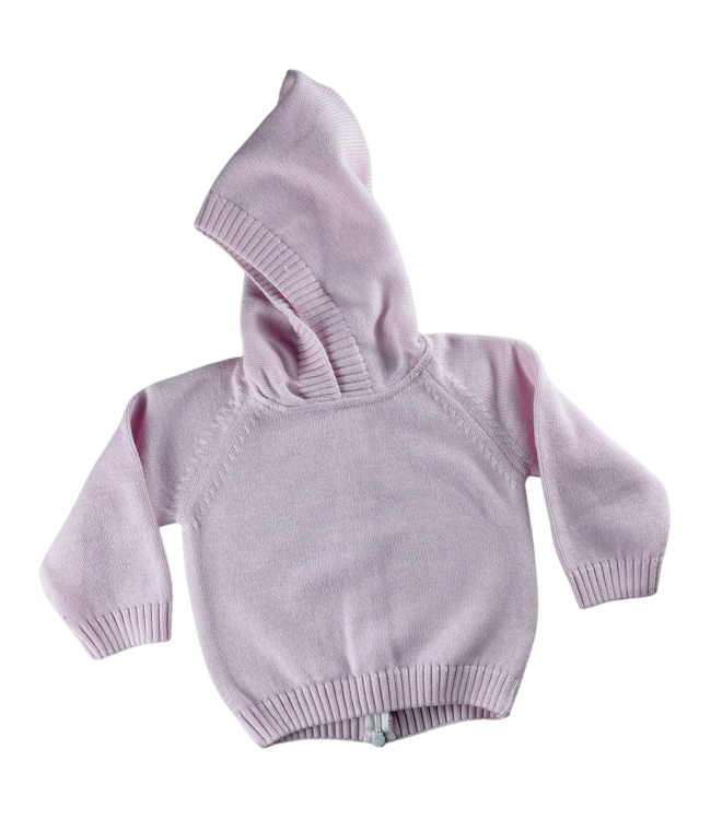 A Soft Idea Zip Back Hoodie W/Raglan Sleeve Sweater