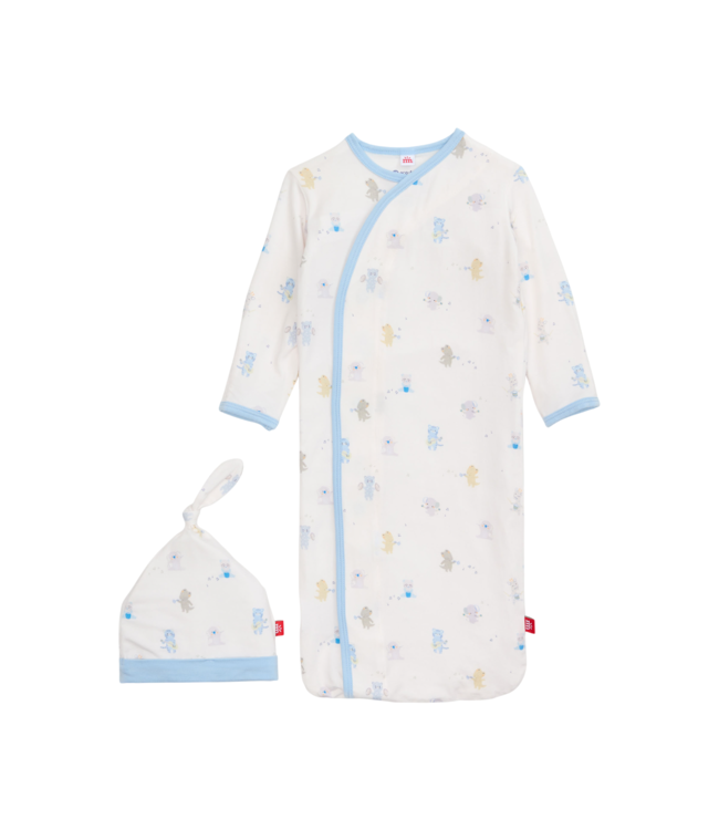 Magnificent Baby Blue Baby Beats Modal Gown & Hat