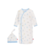 Magnificent Baby Blue Baby Beats Modal Gown & Hat