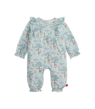 Magnificent Baby Love You Deerly Modal Ruffle Romper