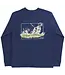 Bailey Boys Pointers on Navy L/S Tee