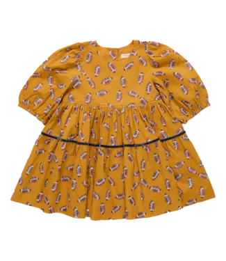 Pink Chicken Flying Footballs Maribelle Dress