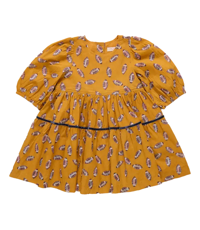 Pink Chicken Flying Footballs Maribelle Dress