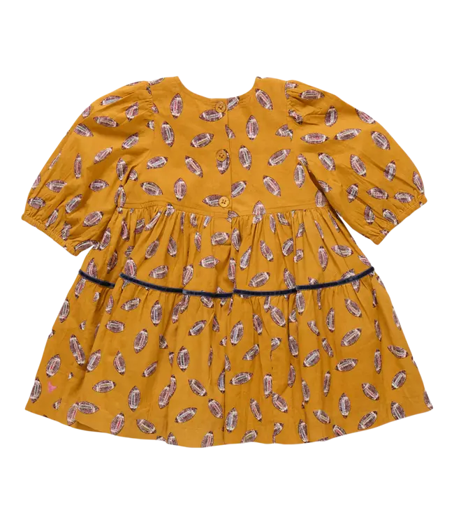 Pink Chicken Flying Footballs Maribelle Dress