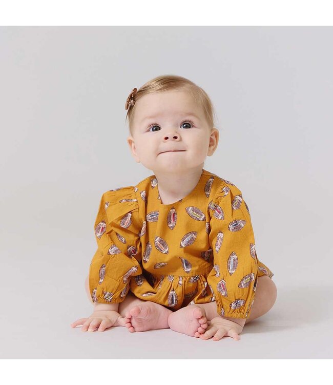 Pink Chicken Flying Footballs Brooke Bubble