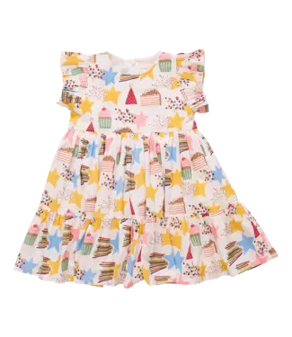 Pink Chicken Birthday Star Jennifer Dress