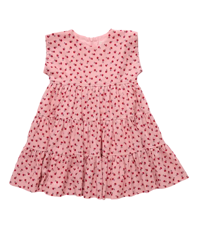 Pink Chicken Pink Tiny Roses Peachy Dress